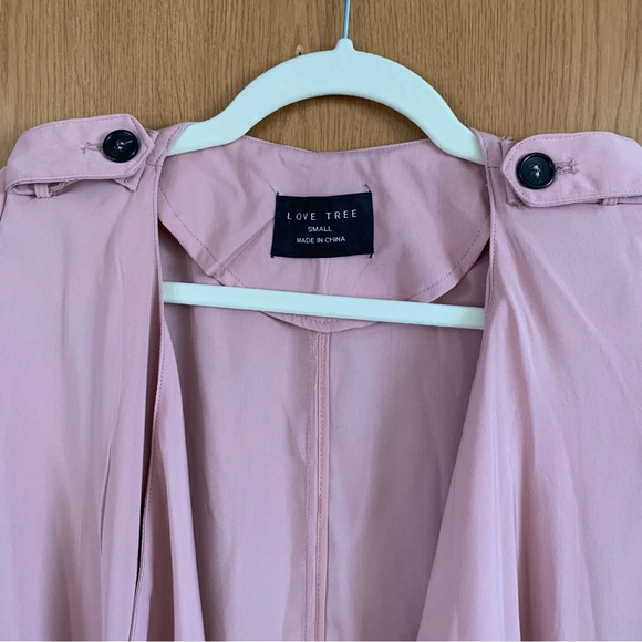 LOVE TREE Trench Coat Style Jacket - Picture 6 of 10